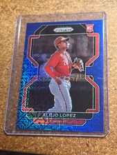 2022 Panini Prizm Baseball Blue Mojo Prizm # 246 Alejo Lopez RC 029/199