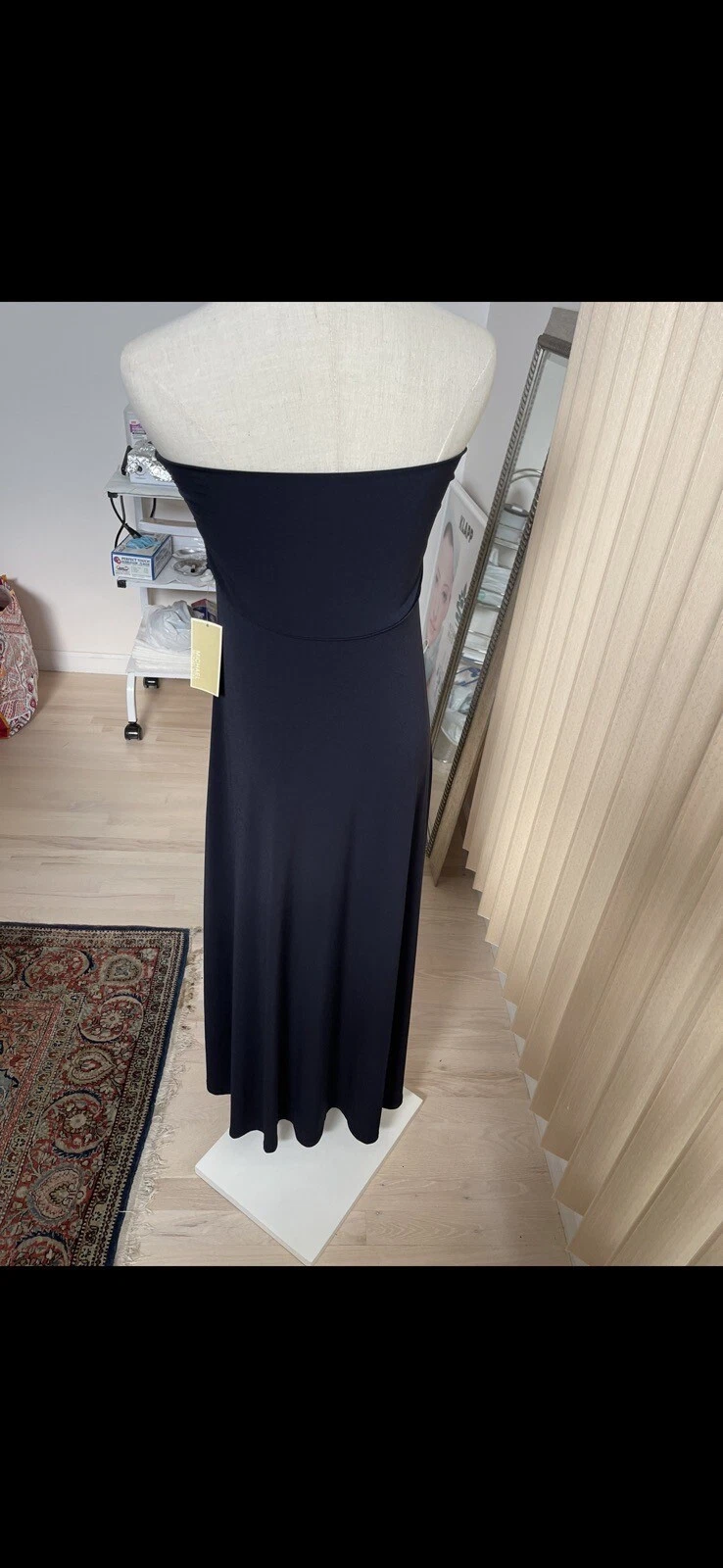 Abito gonna asimmetrico blu navy Michael Kors... Nuovo con etichette