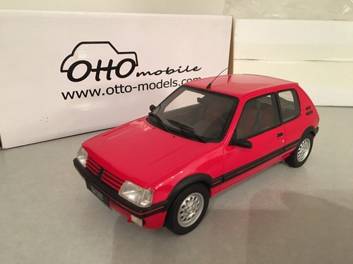 Miniature Peugeot 205 GTI 1.9L Rouge - Ottomobile échelle 1/12 - état Neuf
