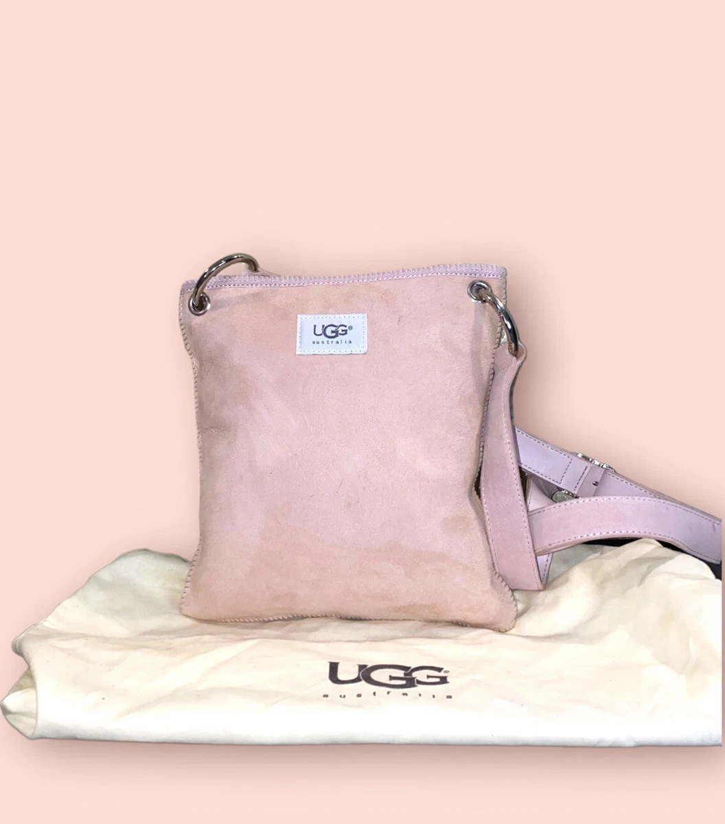 Pink ugg purse hot sale