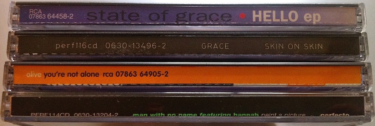 STATE OF GRACE JONES OLIVE PAUL OAKENFOLD 4x DJ CD MAN WITH NO