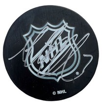 Matt Cullen Signed Autographed Pittsburgh Penguins Hurricanes NHL Logo Puck