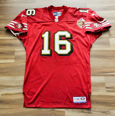 ビンテージ　00s NFL Reebok メンズXL ユニフォーム　49ers 16 San Francisco 49ers Reebok Jersey Authentic 1996 Pro Line