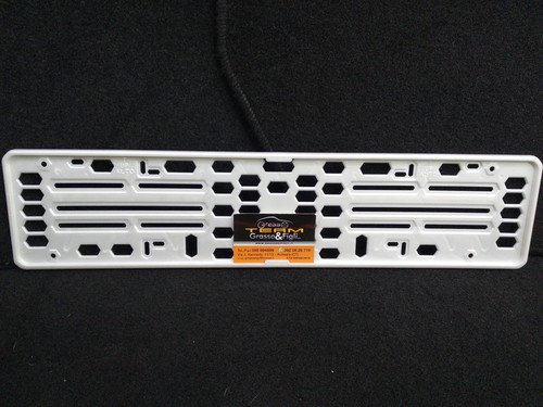 Porta Targa Europea Colorato Posteriore in Plastica Auto Colore Bianco Perla - 第 1/2 張圖片