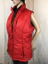 rare WOOLRICH THINSULATE Lite Loft Red Quilt Nylon Puffer Jacket Vest women L