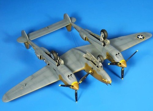 RARO Vintage MISB MATCHBOX 1/72 WW2 P-38 LIGHTNING Fighter - Foto 5 di 17