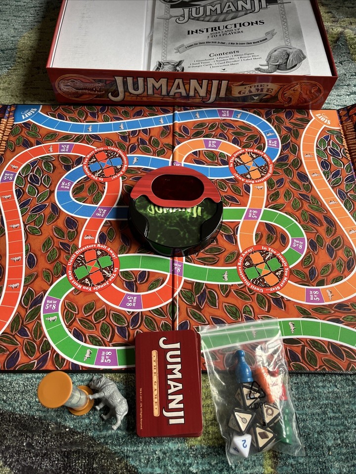 Jumanji Original Board Game Used & Complete & Perfect Condition