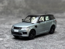 EY WHELART 1:64 2018 Silver Range Rover Sports SUV Model Diecast Display Car