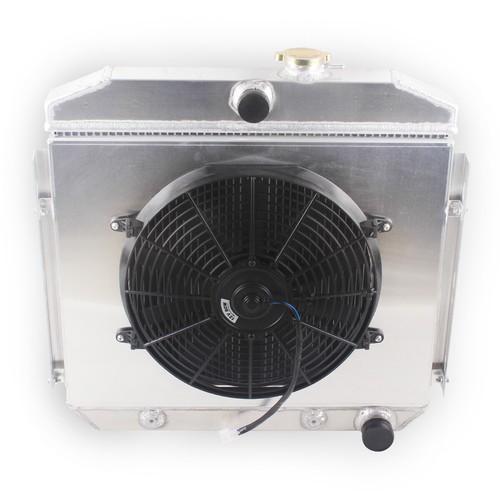 For 55-57 Chevy Bel Air Del Ray 150 210 6cyl I6 3.8L 4Row Radiator Shroud Fan - Imagen 5 de 9