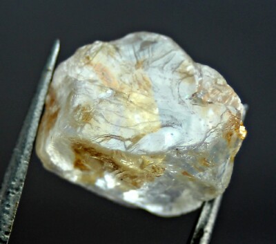 38.0 CT Water Etched White Facet Grade Fluorite Crystal, Chitral Mine Pakistan