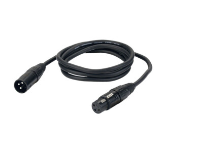 XLR Mikrofonkabel 3-pol. symmetrisch Kupfer schwarz DAP Audio FL01 versch Längen