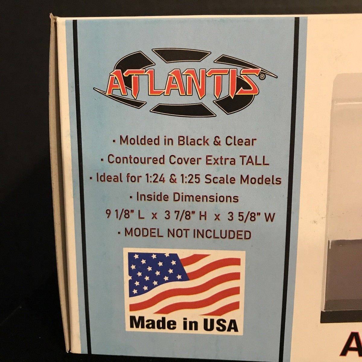 ATLANTIS 1013 MODEL AUTOMOTIVE DISPLAY CASE-NIB-1/24 & 1/25 SCALE