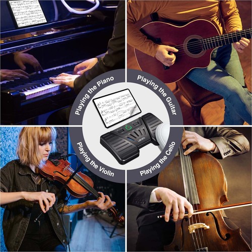 LEKATO Wireless Bluetooth Music Page Turner Foot Page Tablets Page Turning - Picture 7 of 8