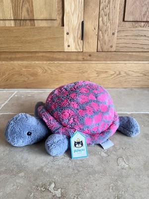 Jellycat - Medium Pink Tootle Tortoise - Brandneu mit Etikett nicht mehr produziert weiches Plüschtier Schildkröte