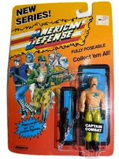 1989 Remco National Defense American Soldiers Action Figure Captain Combat VTG