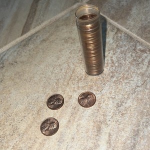 1969 S Lincoln Memorial Cent Penny ROLL - 48 Pennies Total