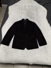 Calvin Klein Kids Size 8 Black Blazer Jacket Solid 2 Button Boys Formal