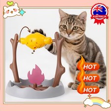 Campfire Cat Feeder, Pet Interactive Snack Dispenser Slow Food AU
