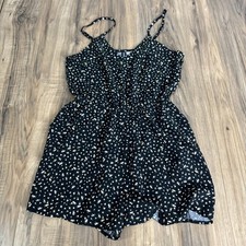 Divided H M Women's Romper Small Floral Spaghetti Strap