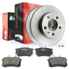 Brembo Bremsscheiben Bremsbeläge hinten für Audi A1 VW Polo 6R 6C Skoda Fabia