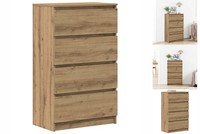 Kommode Schubladenschrank Sideboard Artisan-Eiche 60X35X98,5 Cm Holzwerkstoff