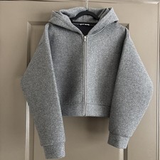 Grey Jacket/Zipup Hoodie Women's Size S