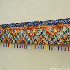 1m New Printed Tassel Buddhism Wall Curtain Five Colors Buddha Mantle Decor