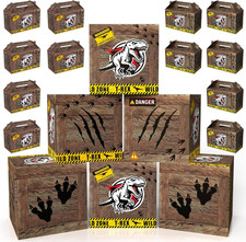 18 Pcs Dinosaur Birthday Decorations, Two Sizes of Dinosaur Party Decoration Box