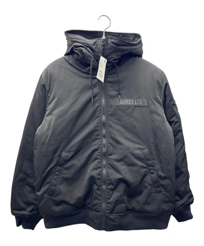 Avirex Hooded Flight Jacket Men's Size XL Black New - product listing photo
