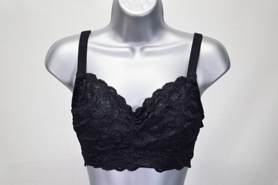 NWT Cosabella Never Say Never Curvy Hook & Eye Bralette Black Small 32F 32G