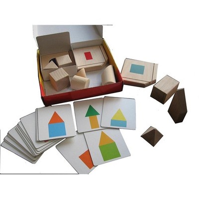 Bartl 102604 - 3-D-Lernspiel aus Holz und Karton Geometrische Figuren NEU