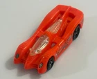 1994 Hot Wheels Power Pistons Diecast Toy Car Neon Orange Racecar Octopus