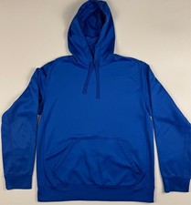 Nike Therma-Fit Hoodie Men  s Medium Royal Blue Pullover Fleece Sweatshirt