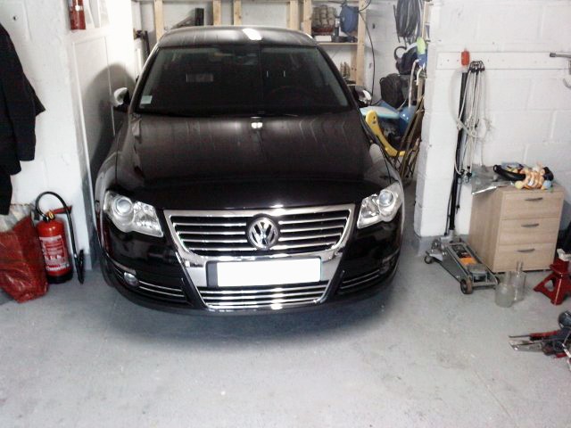 Baguette de calandre supérieure chromée pour VW Passat 2005-2010