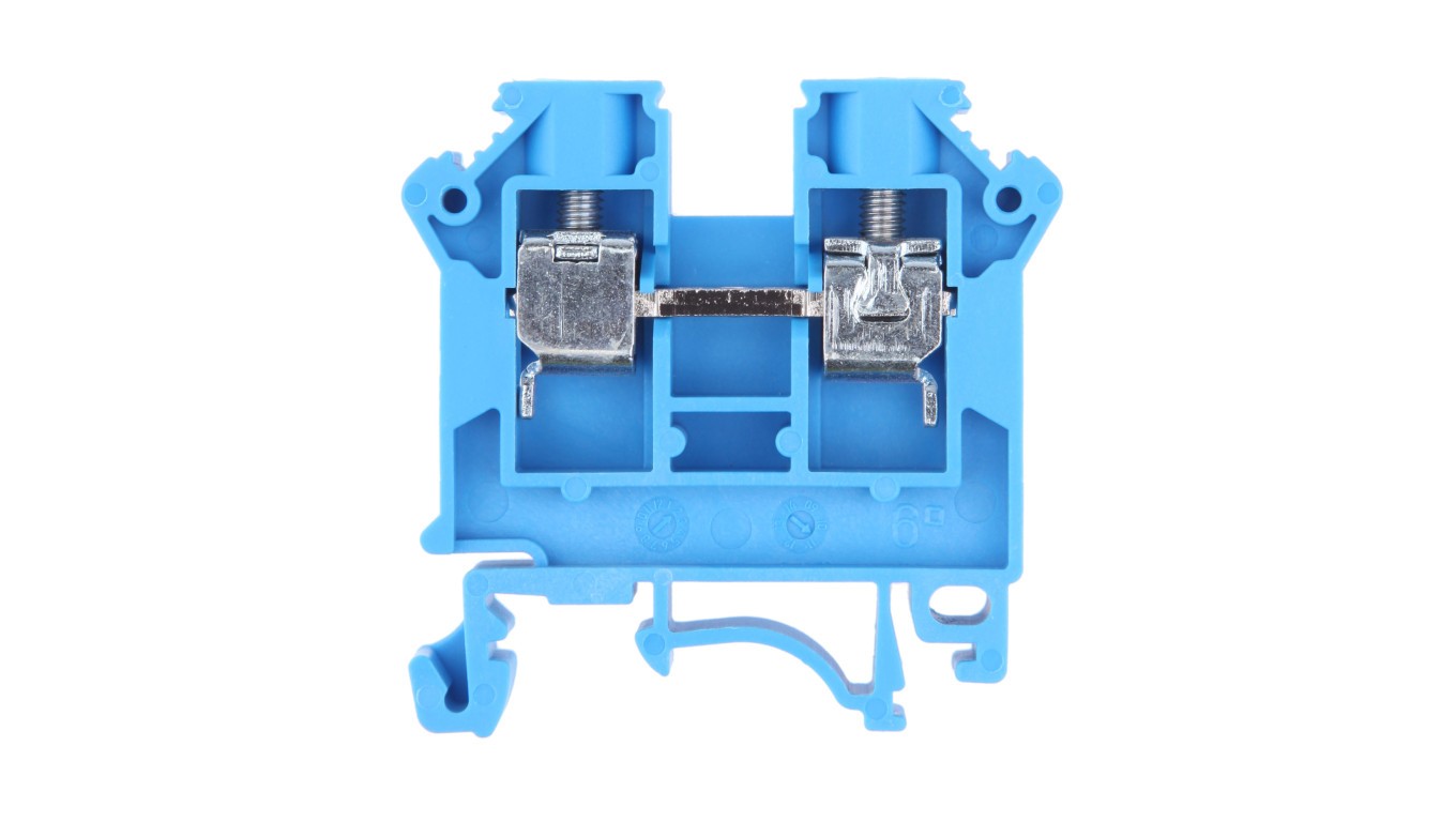 Rail Connector 2 Core 6mm² Blue NEW ZSG 114213