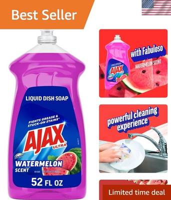 #ad Fabuloso Watermelon Scent Ultra Liquid Dish Soap 52 fl oz Cleans amp; Refreshes $6.99