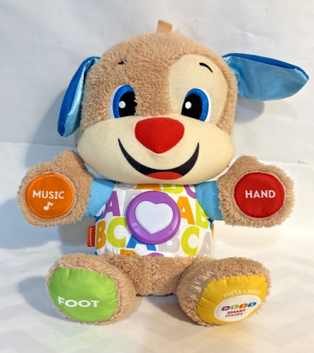 Fisher Price ABCPuppy Dog Laugh And Learn Interactive Plush Tested Works