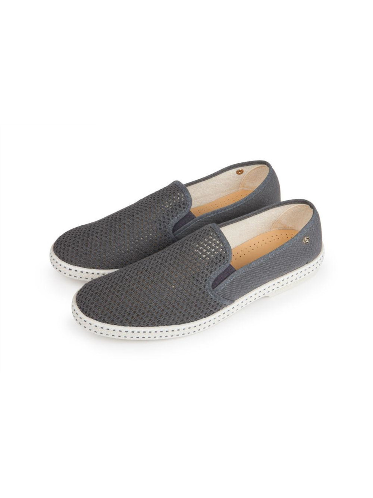 Мужские серые классические кроссовки RIVIERAS 20 с круглым носком на платформе без шнуровки, размер 41