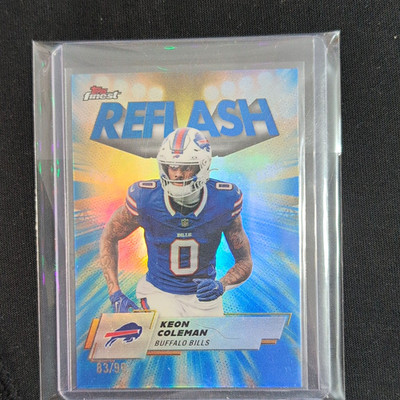 Topps 2025 Topps Finest Reflash RF-11 Keon Coleman Buffalo Bills 63/99