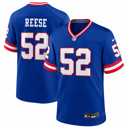 Arvell #52 Reese MEN Stitched Jersey Alternate Royal