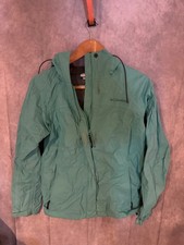 Columbia Jacket Womens M Teal Hooded Waterproof Rain Shell Outdoor Lightweight