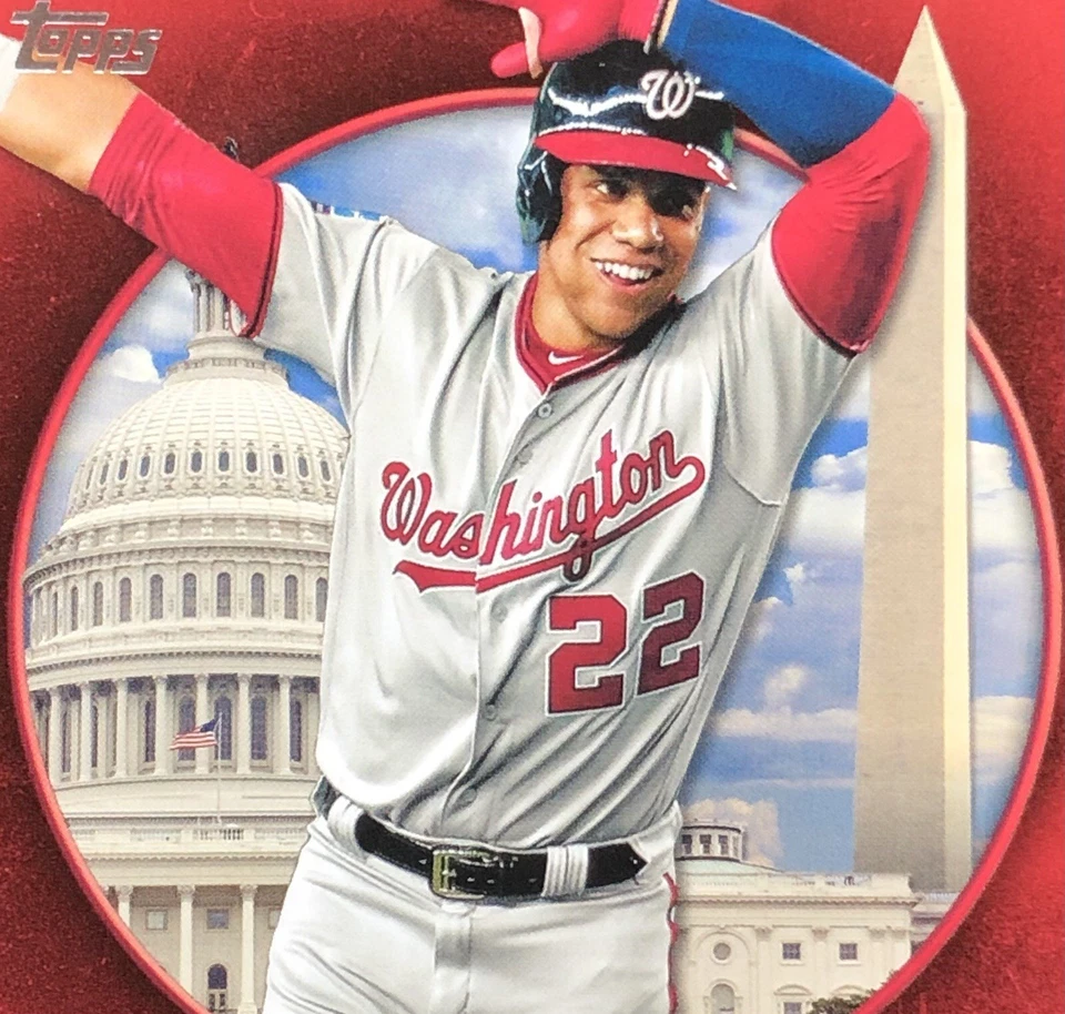 2021 Topps Juan Soto /10 “TOKYO SHOTS” RED COLOR MATCH SSP No. JSH-11 🇯🇵 - Image 3 of 4