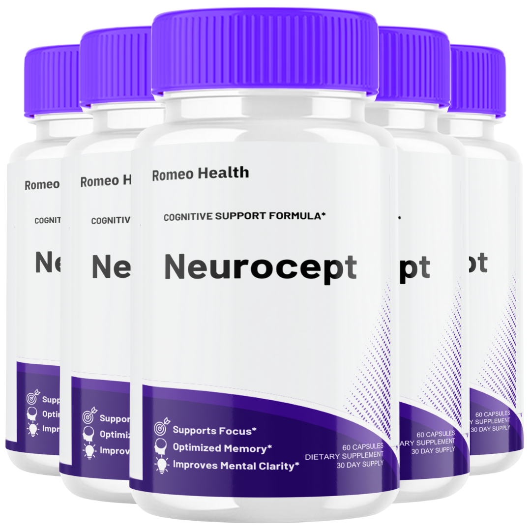 Neurocept Nootropic Advanced Formula Brain Supplement (5 Bottle)