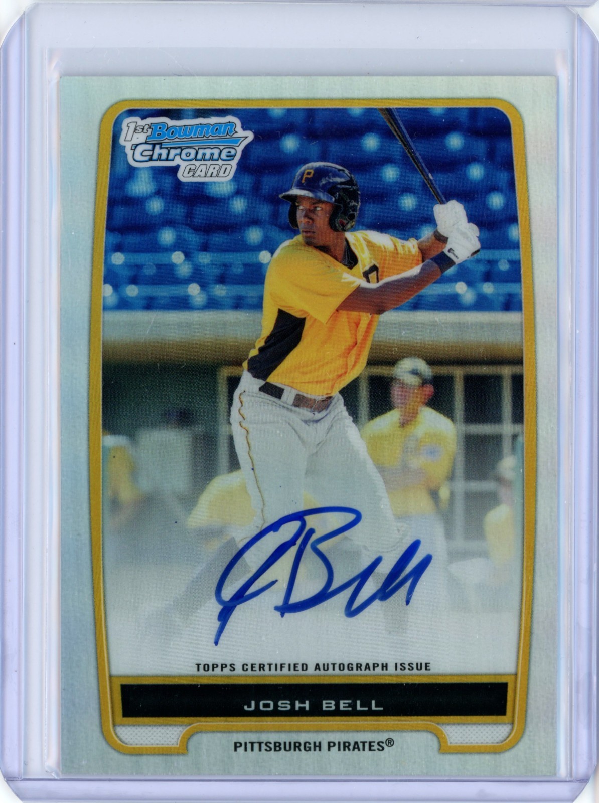 2012 Bowman Chrome Prospects Autograph Refractor Josh Bell 1st Bowman /500