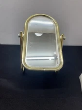 Rosalco Brass Tube Framed Swivel/Tilting Tabletop Shaving Vanity Mirror NIB