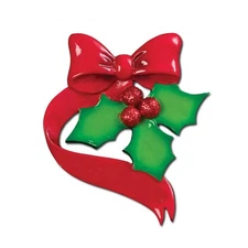 Holly Leaves Family of 2 3 4 5 Personalized  Christmas Ornament