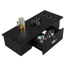 Wall Mount Locking Styling Station Barber Beauty Holder Salon Spa Equipment US