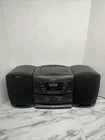 Sony Boombox Vintage Mega Bass CD Dual Cassette AMFM CFD-ZW160 Tested Works