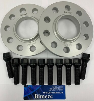 ALLOY WHEEL SPACERS X 2 FOR BMW E28 E34 E60 E61 5 SERIES 12mm SB BIMECC M12 72.6