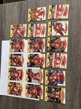 1990-1991 Pro Set Ice Hokey card Calgary Flames set of 17